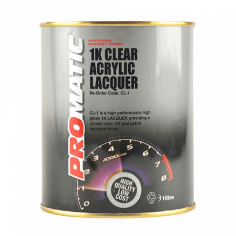 1K Clear Acrylic Lacquer 1L Tin